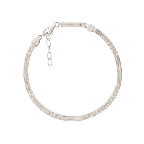 SNAKE CHAIN ARMBAND ZILVER